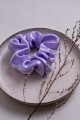 Scrunchie satynowa fioletowa LILAC
