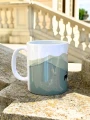 Ceramiczny kubek z motywem gór Rysy pojemność 330 ml
