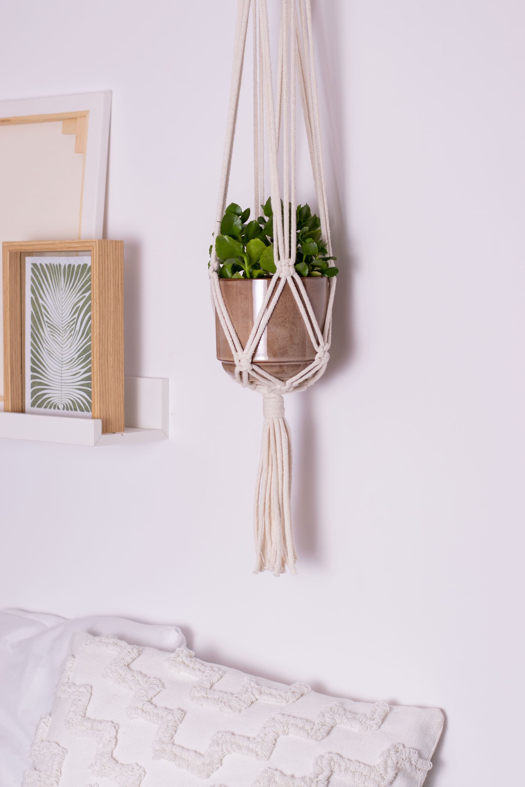 kwietnik makrama wiszący